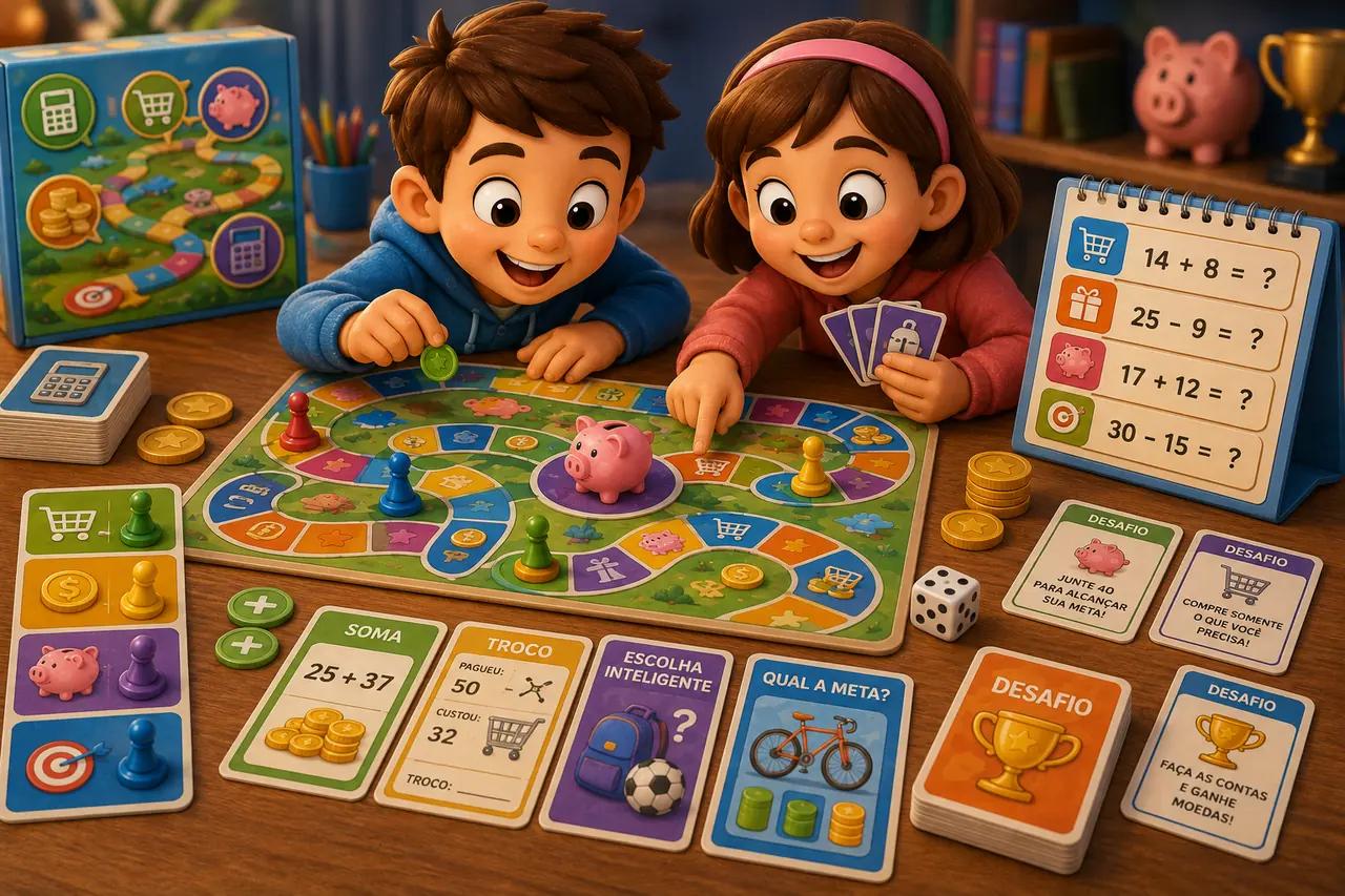 Jogos matemáticos financeiros para educação financeira infantil